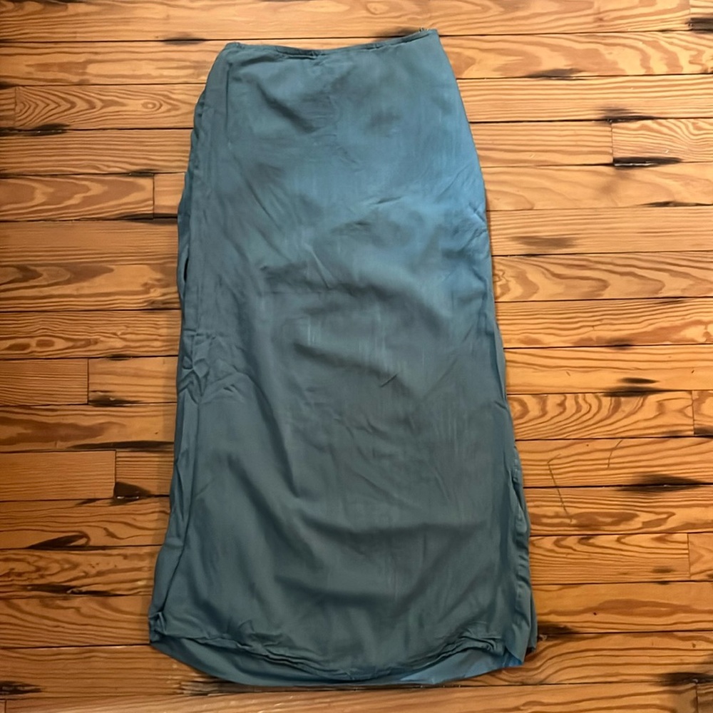 Lulus Green Maxi Skirt Sz Small